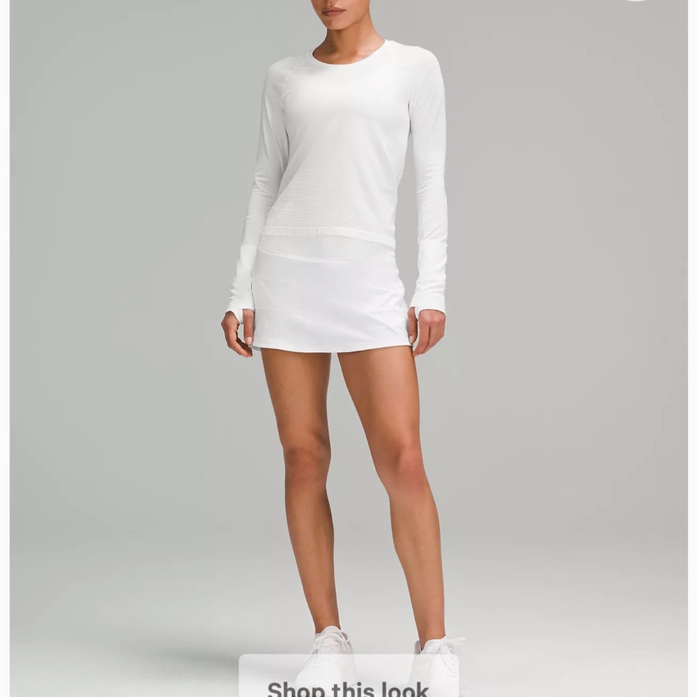 Lululemon Pace Rival Skirt White Size 4